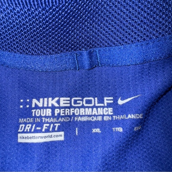 Nike Tour Performance Dri-Fit Royal Blue Mickey Mouse Golf Polo Shirt Size XXL - Picture 2 of 4